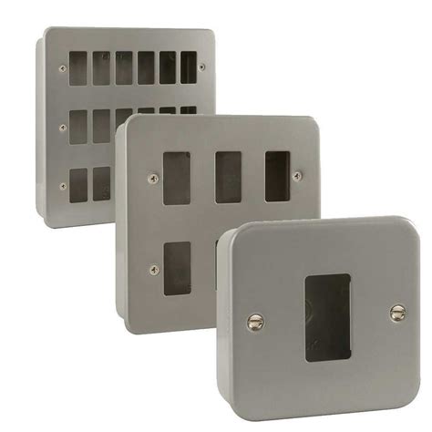 metal clad wire box cover plate|click metal clad outlets.